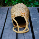 Foldable Natural Woven Seagrass Belly Storage Basket Flower Pot Folding Bas