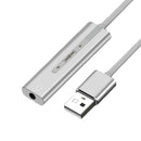 USB 7.1 Sound Card External Converter USB Audio Adapter with 3.5mm for PC