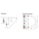GRT8-LS Din Rail Staircase Switch Lighting Timer Switch 230VAC 16A 0.5-20Mi P7A2