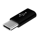 USB Type C OTG Adapter USB C to Micro USB Converter Connector, Alloy Black