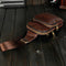 Men's PU Leather Chest Cycle Sling Pack Satchel Shoulder Bag Small Day Pack T9Q8