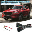 6.6ft Offroad LED Work Light Bar Wiring Loom Harness Relay Fuse Kit 40A 12V