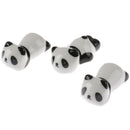 3x Cute Mini Panda Porcelain Ceramic Chopstick Rest Rack Holder Stand Tray Moun@