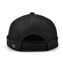 2x Mens Skullcap Cap Docker Hat Beanie Sailor Retro Landlord Hat Black+Brown