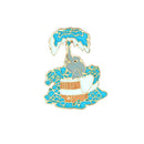 Elephant Brooch Metal Cute Cartoon Drop Oil Enamel Pin Backpack Badge Gifts