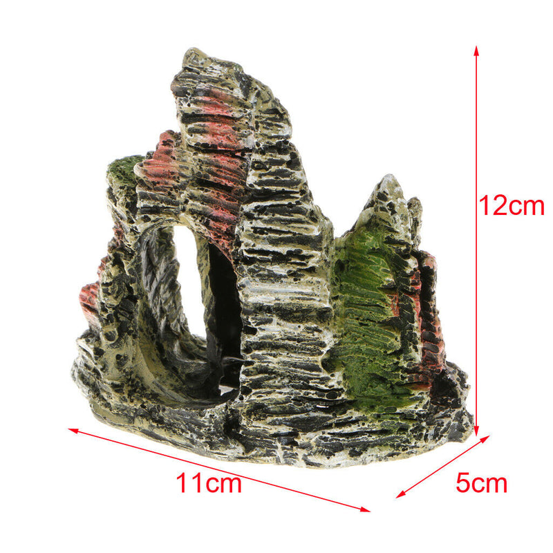 Aquarium Mountain Rockery Hiding Cave   Tank Decoration Ornament View
