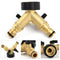 Washing Machine Faucet Nipple Y Valve Diverting Water Separator Garden Hose