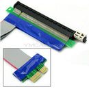 PCI E1X to 16X Express Slot Riser Cards Extender Extension Ribbon Flexible Cable