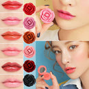 Cute Rose Petal Women Lip Gloss Lip Makeup 6 Colors/Set Gift Beauty