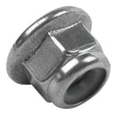 M6x1mm Stainless Steel Hex Flange Nylon Insert Locking Nuts 10 Pcs F7F9