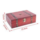 Rectangle Treasure Box Pirate Small Trunk Box for Jewelry Storage,Cards Col D2H4