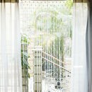 Door Curtain Heart Fringe Tassel String Curtain Window Room Divider White 2x1 M