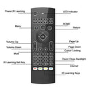 MX3 Backlit Air Fly Mouse Wireless Keyboard IR Learn Remote For AndroidBox TV LJ
