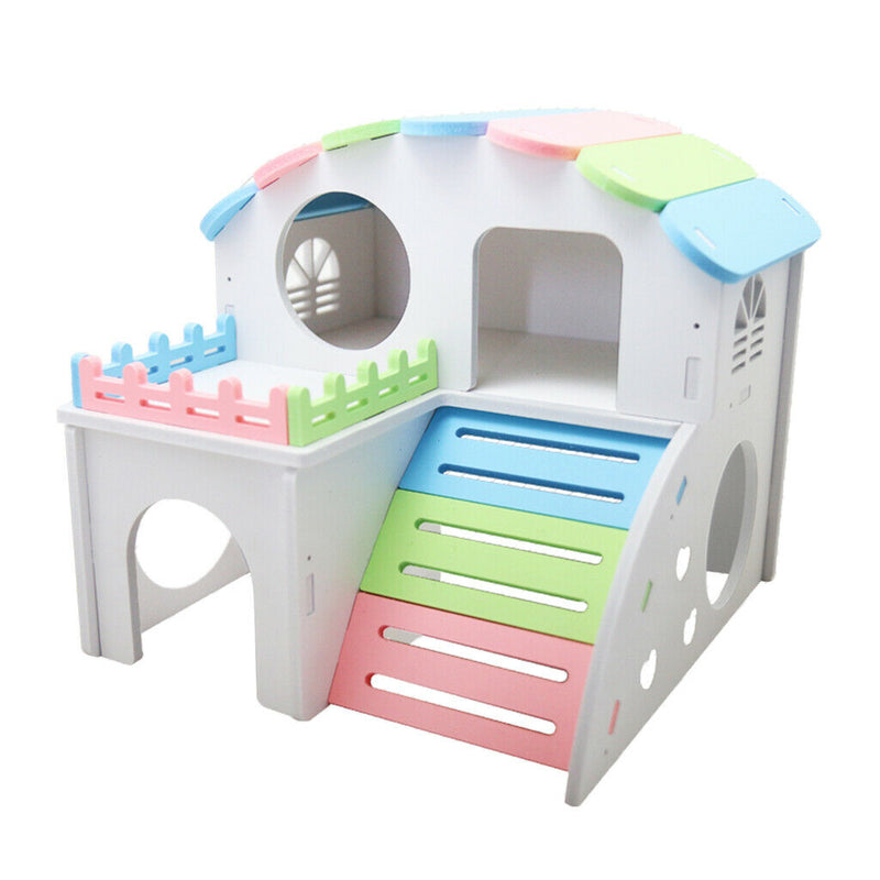 Hamster House Small Animal Hideout Mini Hut Hamster Cabin Cage