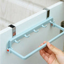 Automatic Folding Cupboard Rack with Hooks Kitchen Back Door Towel Drying H