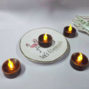 Battery Operated Tea Light Candle For Home Wedding Candlelight Decor Black