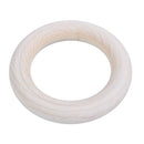 Unfinished Blank Wooden Teether Rings Maple Wood Baby Teething Craft DIY To F9B1