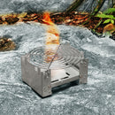 Portable Alcohol Stove Heater Stainless Steel Camping Spirit Burner Cooker