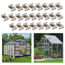 25 Pieces Greenhouse Glass Clips Glazing Z Clips Prepare Before Rainstorm