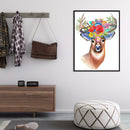 Full Round Drill Diamond Painting DIY Flowers Elk Rhinestone Picture Decor