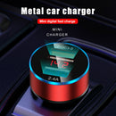 Dual USB Ports Car Charger 3A Fast Charging Adapter LED Socket Lighter Accessory
