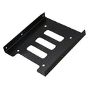 Black Metal 2.5" to 3.5" Mounting Adapter Bracket Hard Drive Holder J4K7