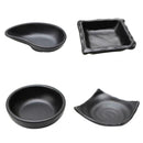 Mini Glazed Plastic Dip Saucer Sauce Tray Snack Bowl Sugar Dish Bowl 4-set A