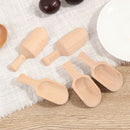 5Pcs 8cm Wooden Scoops Bath Salt Spoon Candy Flour Spoon Scoops Kitchen Uten Hn
