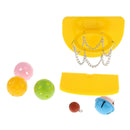 Pet Bird Chew Toys Parrot Parakeet Basketball Hoop Prop Trick Prop+ 4pcs Balls +