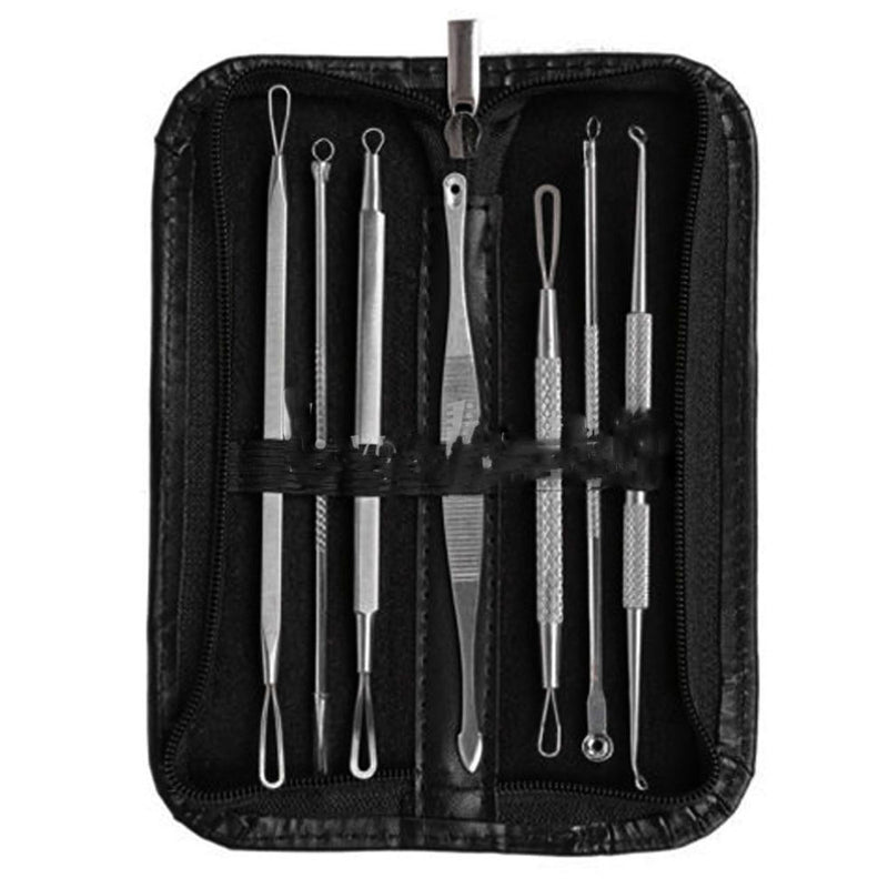 7pcs Blackhead Pimple Blemish Comedone Acne Extractor Remover Tool Kit SetBX