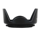 Plastic Camera Lotus Lens Sunhood Sunshade Protector For SLR Camera, Black