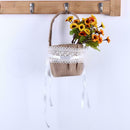 Handheld Girls Bride Flower Basket Wedding Ceremony Party Home Decor
