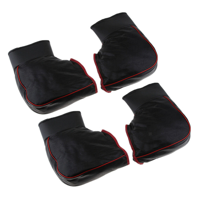 2 Pairs Motorcycle Warm Winter Windproof Waterproof Handlebar Muffs Gloves