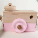 1 Pc Wooden Camera Home Wall Ornaments Cute Nordic Hanging Wooden Camera Ki A5P4