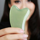 Natural Rose Quartz Face Jade Gua Sha Stone Beauty Massage Tools Facial Massager