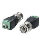 10 Male Coax CAT5 To Coaxial BNC Cable Connector adapter Camera CCTV Video Ba Gw
