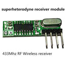 1 Set 433Mhz RF Superheterodyne Receiver Transmitter Module Kits With 2 Antenna