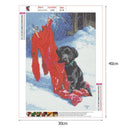 5D DIY Full Drill Diamond Painting Dog Cross Stitch Kit Home Decor (C1203)