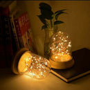 LED Night Light Copper Wire Lights USB Charging Firework Glass Table La GSI