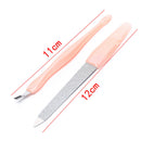 2X/Set Nail File Tool Cuticle Remover Manicure Pedicure Kit Dead Skin Fo~j Ew
