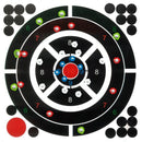 12 Inch Multi Color Reactive Splatter Rainbow Hunting Target Stickers Glow  E6F2