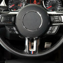 3pcs/set Carbon Fiber Steering Wheel Stickers Trim Cover for Ford Mustang 15-17