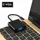Type C USB-C Male to VGA Female HDTV USB 3.1 Adapter Converter Cable HD 1080P