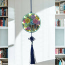 Dandelions 5D Diamond Painting LED Light Full Drill Home Decor Round w/ Tassel