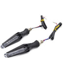 12V 10LED Amber+Blue Motorcycle Turn Signal Indicator Light Blinker Lamp ClearOZ