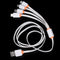 New universal 4 in 1 USB cable multi charger line for mobile phone ï¼D