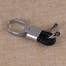 Carbon Fiber Style Car Key Cover Shell Case Chain Fit for Hyundai Tucson Elantra