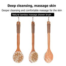 Long Handle Rub Back Brush Wooden Natural Bristles Bath Shower Massage Brushes