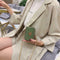 Mini Shoulder Handbags Leather Women Chain Crossbody Bucket Bags (Green)