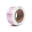 1 Roll Pink Paper Label Stickers Thank You Scrapbooking Seal Handmade Sticke Gw